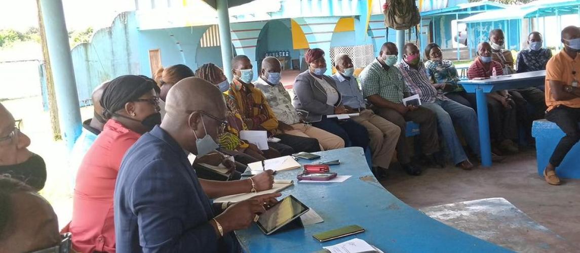 Staff at the Liberia Civil Aviation Authority.